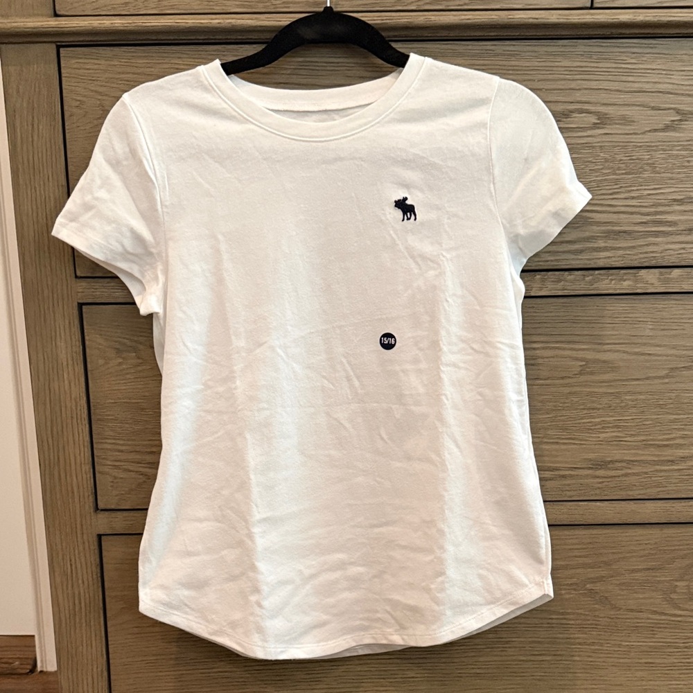 Abercrombie kids white crew neck T-Shirt